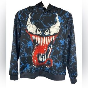 Unbranded “Venom” Graphic Hoodie - Blue and Black Boys Medium